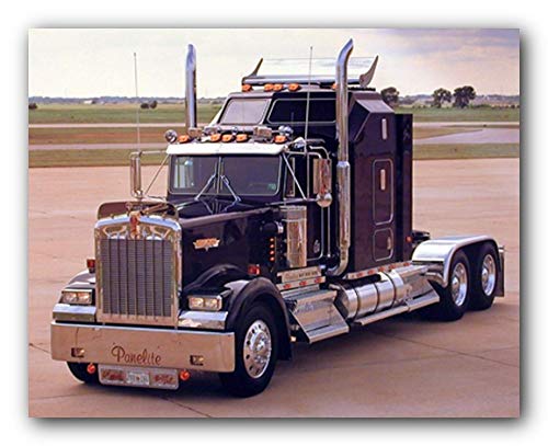 【中古】【未使用・未開封品】Black Kenworth 壁装飾 ピクチャーパネル ビッグリグ トラックアートプリント ポスター (16x20)|AJIMURA-SHOP