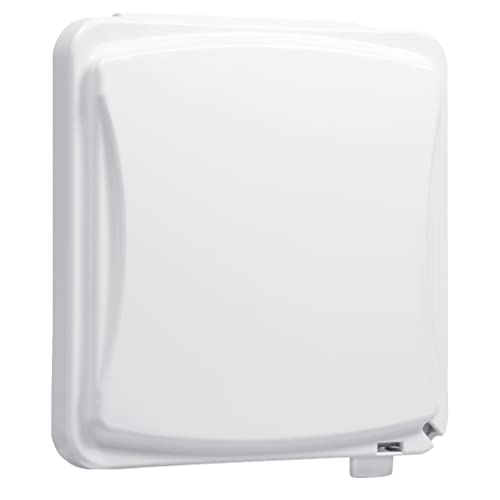 【中古】【未使用・未開封品】hubbell-bell mm1410?W hubbell-bell55-in-1構成2-gang垂直Weatherproofプラスチックフラットカバー、ホワイト