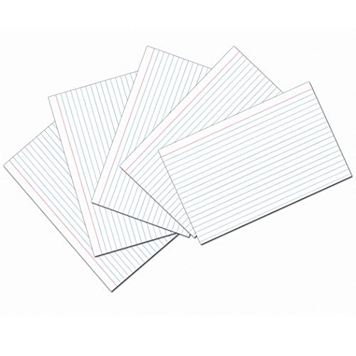 【中古】【未使用・未開封品】White 5X8 Ruled Index Cards 100Pk