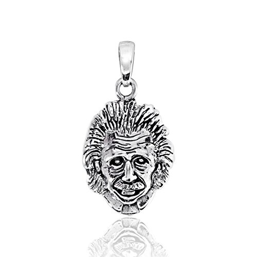 【中古】【未使用・未開封品】WithLoveSilverソリッドスターリングシルバー925?albert Einsteinヘッドペンダント|AJIMURA-SHOP