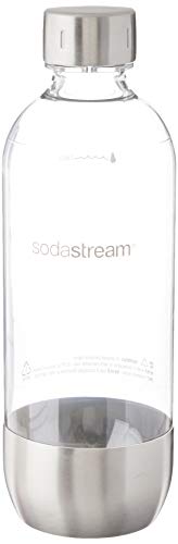 【中古】【未当て嵌める・未開封品】Sodastream 1L Carbonating Bottle with Stainless Steel Accents by SodaStream
