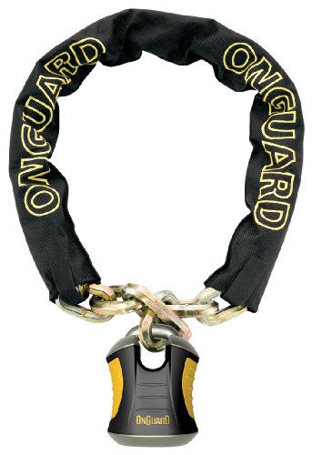 【中古】【未使用・未開封品】Onguard Beast Chain Lock with X2 Padlock (Black, 180 cm x 12 mm) by OnGuard｜AJIMURA-SHOP