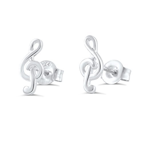 【中古】【未使用・未開封品】スターリングシルバーg-clef Music Noteスタッドイヤリング???11?mm 10,488円