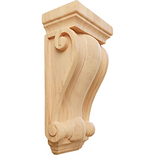 【中古】【未使用・未開封品】Ekena Millwork 4?- Inch W x 2?1?/ 2インチD X 7?1?/ 2インチH Cole柱形木製コーベルの 7 1/2"W x 4 1/2"D x 14"H CORW07X04X14CORO 1|AJIMURA-SHOP