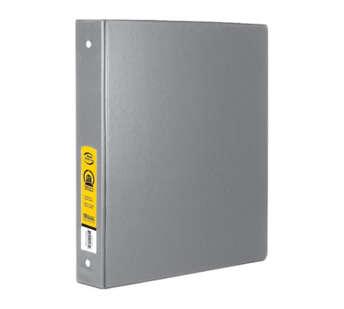 【中古】【未当て嵌める・未開封品】BAZIC 1.5?\"薄墨色3-ring整理保存用具W / 2-pockets 12入れもの( 4131???12?)"
