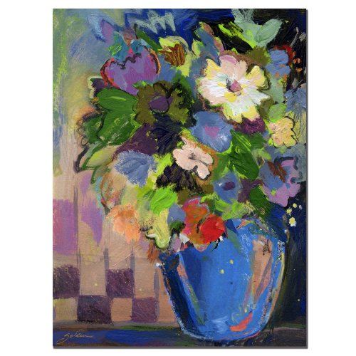【中古】【未使用・未開封品】Sheila Golden 商標 ファインアート コバルト花瓶 紫 18 by 24-Inch SG015-C1824GG