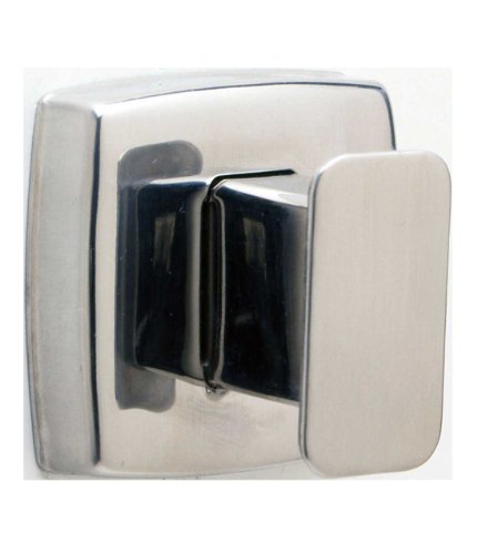 【中古】【未使用・未開封品】Bobrick 76717 Stainless Steel Surface Mounted Single Robe Hook, Satin Finish, 1-3/16 Width x 1-5/8 Height by Bobrick