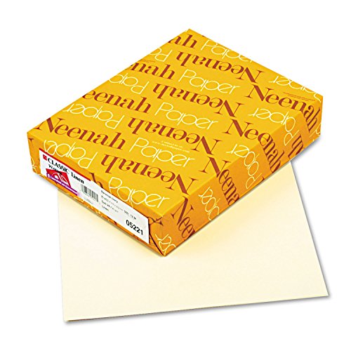 【中古】【未使用・未開封品】Neenah Paper Classic Linen Stationery Writing Paper, 24lb, 8-1/2 x 11, Baronial Ivory, 500/Rm by Neenah