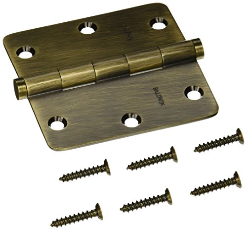 【中古】【未使用・未開封品】Baldwin 1435.050.i 1?/ 4インチ半径3.5インチx 3.5インチコーナーヒンジ、サテン真鍮、ブラック｜AJIMURA-SHOP