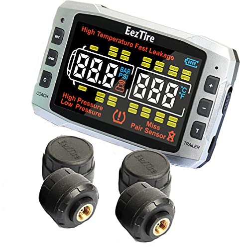 【中古】【未使用・未開封品】EEZTire-TPMS リアルタイム/24 x 7タイヤ空気圧監視システム (TPMS4) - 盗難防止センサー 4個 (3年保証付き)|AJIMURA-SHOP