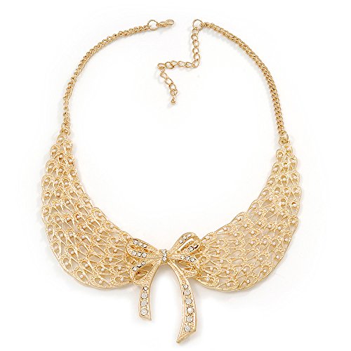 【中古】【未使用・未開封品】「天使の翼」ピーターパンカラーネックレス ゴールドメッキ - 長さ38cm / 6cm エクステンション画像