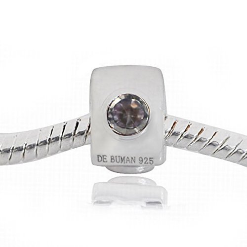 【中古】【未使用・未開封品】De Buman Sterlingシルバー6月誕生石チャームbead-fitsチャームブレスレット｜AJIMURA-SHOP