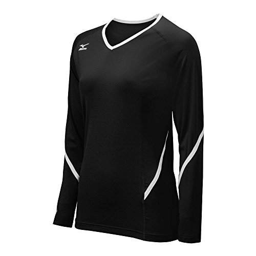 【中古】【未使用・未開封品】(X-Large, Black/White) - Mizuno Women's Techno Generation Long Sleeve Jersey