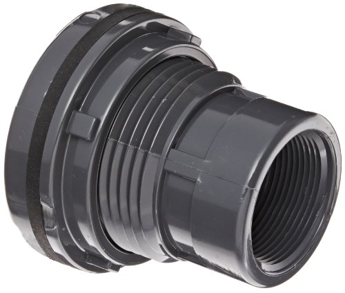 【中古】【未当て嵌める・未開封品】Spears 8171 Series PVC Bulkhead Tank Adapter, Schedule 80, Gray, 1 Socket x NPT Female by Spears Manufacturing