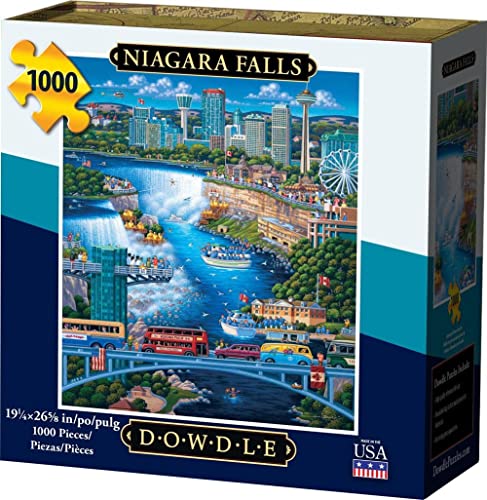 【中古】【未使用・未開封品】Jigsaw Puzzle - Niagara Falls 1000 Pc By Dowdle Folk Art