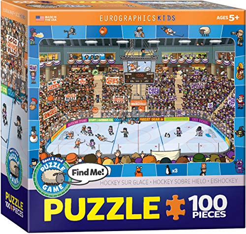 【中古】【未使用・未開封品】Eurographics Hockeyスポット& Find 100?Piece Puzzle