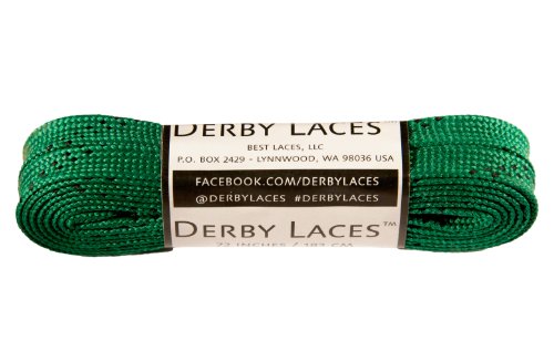 【中古】【未使用・未開封品】Kelly Green 72 Inch Waxed Skate Lace - Derby Laces for Roller Derby, Hockey and Ice Skates, and Boots by Derby Laces