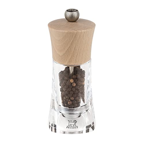 【中古】【未使用・未開封品】プジョー PEUGEOT ミル ペッパーミル アクリル 14cm 白木 オレロン 28374|AJIMURA-SHOP