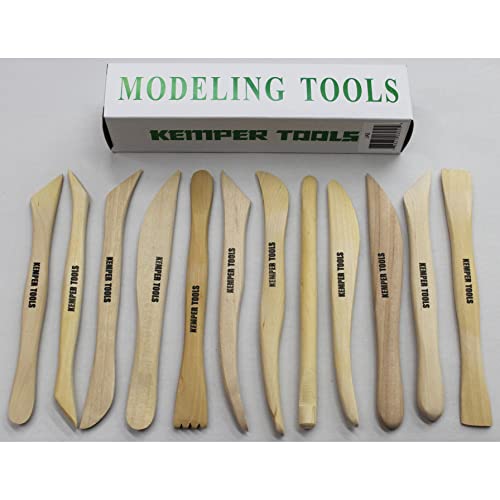 【中古】【未使用・未開封品】12 PC Kemper Tool Set For Clay, Pottery Sculpture - Made of Boxwood - JAS - 6 by Kemper Tools｜AJIMURA-SHOP