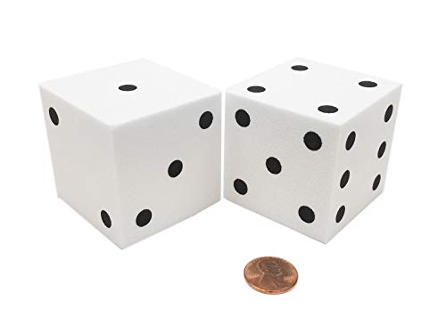 【中古】【未使用・未開封品】50mm Foam Dice - White