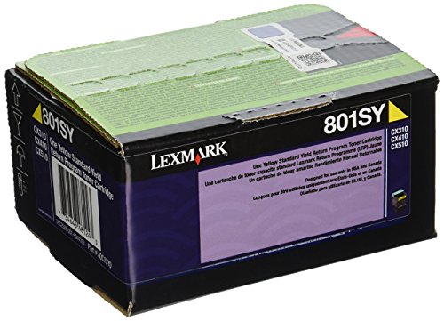 【中古】【未当て嵌める・未開封品】Lexmark 80C1SY0 Yellow Standard Yield Return Program Toner by Lexmark