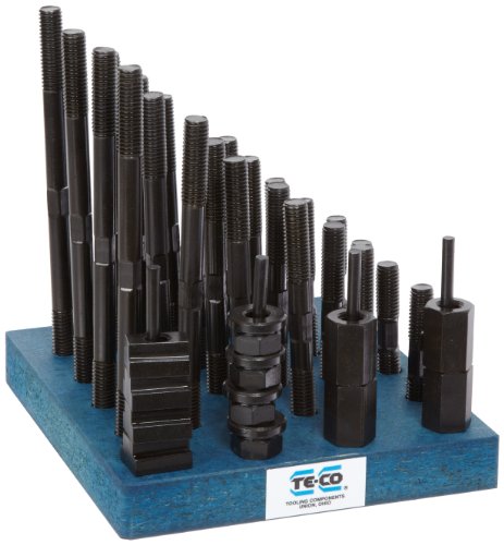 【中古】【未使用・未開封品】Te-Co 20605 38 Piece T-Nut and Stud Kit, 1/2-13 Stud x 9/16 Table T-Slot by Small Parts
