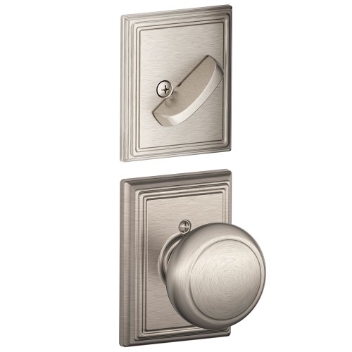 【中古】【未使用・未開封品】Schlage f59?and 619追加AddisonコレクションAndover Handleset内部ノブ、サテンニッケル(内部半分のみ)｜AJIMURA-SHOP