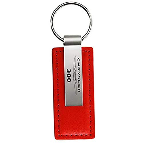 【中古】【未使用・未開封品】Chrysler 300 レッド レザーキーホルダー