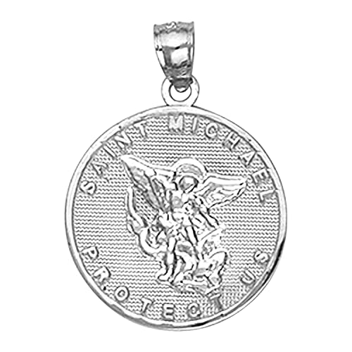 【中古】【未使用・未開封品】Sterling Silver Saint Michael Medal Protection Charm Pendant｜AJIMURA-SHOP