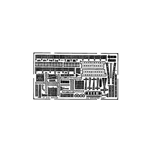 【中古】【未使用・未開封品】エデュアルド 1/700 日本海軍 航空母艦 赤城 エッチングパーツ (ハセガワ用) プラモデル用パーツ EDU17010