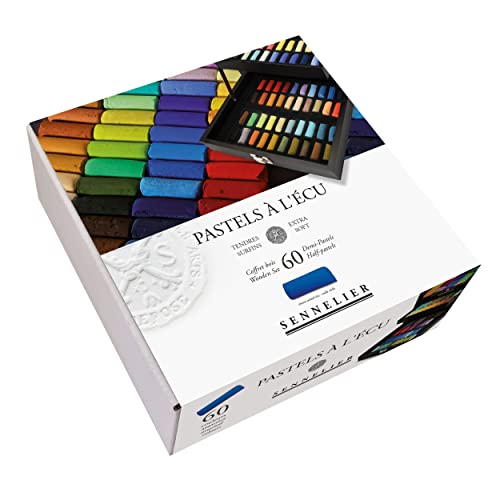 【中古】【未使用・未開封品】Sennelier Black Box Half Soft Pastel Box 60 by Sennelier|AJIMURA-SHOP