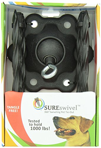 【中古】【未使用・未開封品】SUREswivel 360 degree Swiveling Pet Tie-Out, Made in the USA by SUREswivel