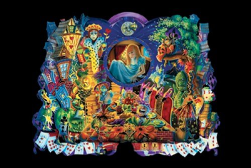 【中古】【未使用・未開封品】Studio B 不思議の国のアリス ブラックライト 反応性ポスター画像