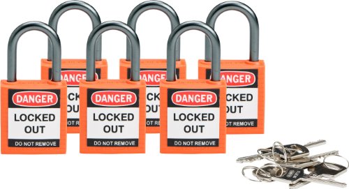 【中古】【未使用・未開封品】Brady 118928 Orange, Brady Compact Safety Lock - Keyed Different (6 Locks) by Brady｜AJIMURA-SHOP 37,736円