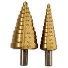 【中古】【未使用・未開封品】Warrior 2 Piece Titanium Nitride Coated High Speed Steel Step Drill Bits by Harbor Freight Tools