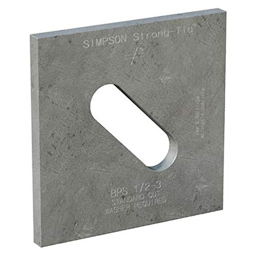 【中古】【未当て嵌める・未開封品】シンプソンStrong Tie BPS 1?/ 2???3hdg 1?/ 2?\"雄捻子差しわたしSlotted軸受一皿HDG、3?\"" x 3?\"""