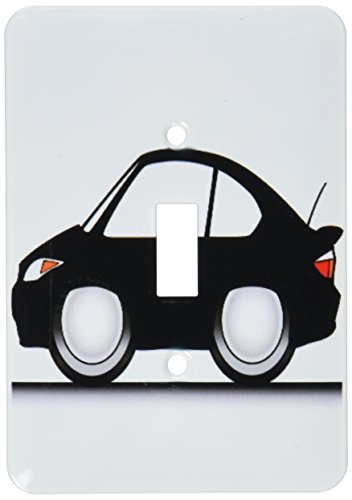 【中古】【未使用・未開封品】3drose LSP _ 81009?_ 1?FunnyトゥーンTC、ブラックCar On Road、onホワイト背景Single切り替えスイッチ