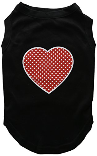 【中古】【未使用・未開封品】Mirage Pet Products 51-103 LGBK Red Swiss Dot Heart Screen Print Shirt Black Lg - 14｜AJIMURA-SHOP