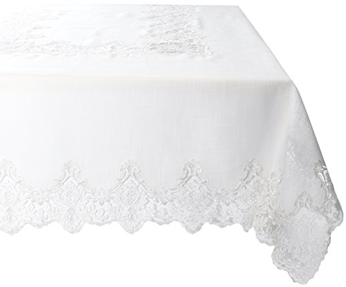 【中古】【未当て嵌める・未開封品】(180糎 X 300糎, Cream) - Violet Linen Oblong/Rectangle Tablecloth, Cream, 180糎 X 300糎