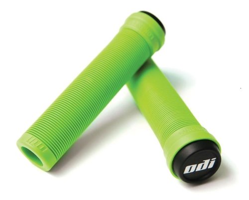 【中古】【未使用・未開封品】ODI Soft Flangeless Longneck Grips Softies For Bikes And Scooters GREEN by Odi Soft Flangeless Longneck Grips