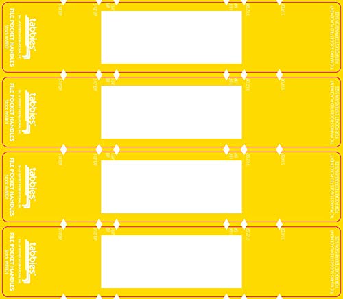 【中古】【未使用・未開封品】Tabbiesファイルポケットハンドル、9???5?/ 8?x 2、ダークブルー/ホワイト、48?/パック ホワイト