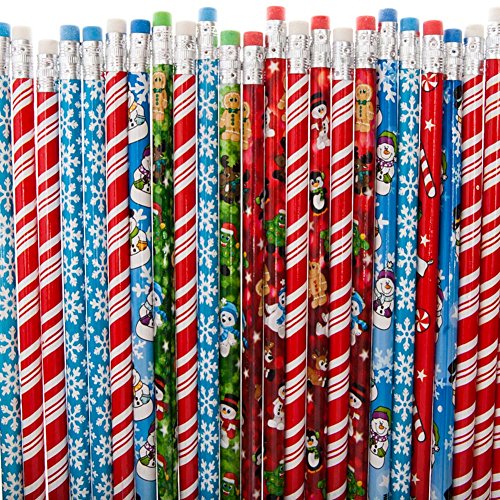 【中古】【未当て嵌める・未開封品】Rhode Island Novelty FBA_ZCPENCI Lot of 144 Assorted Christmas Holiday Theme Wooden Pencils-7.5 \u0026 Quot