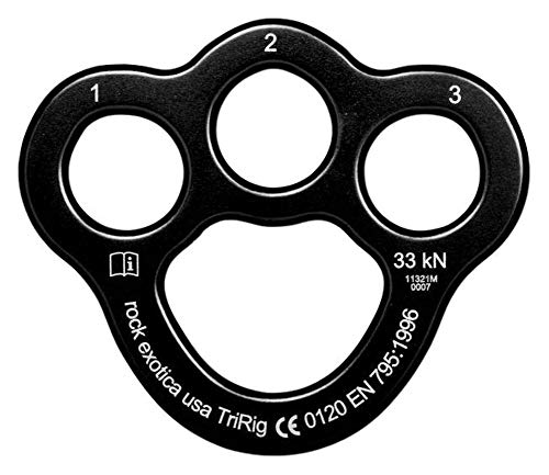 【中古】【未使用・未開封品】Rock Exotica TriRig 超軽量リギングプレート - ブラック