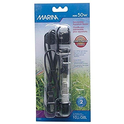 【中古】【未使用・未開封品】Fluval Marina Submersible Heater for Aquarium, Mini, 50-watt by Marina