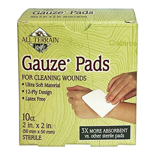 【中古】【未使用・未開封品】All Terrain 10-Count Latex-Free Sterile Gauze Pad, 2 x 2-Inch by All Terrain|AJIMURA-SHOP