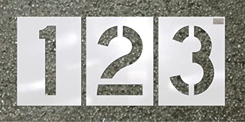 【中古】【未使用・未開封品】C.H. Hanson - Number Kit 12 Pc. - Stencil Font Size 4x2.75 HWY font by CH Hanson