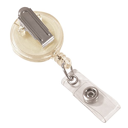 【中古】【未使用・未開封品】C-Line Retractable Translucent ID Card/Badge Reel with Spring Clip, 36 Inch Cord, Clear, (88207) by C-Line｜AJIMURA-SHOP