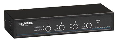 【中古】【未当て嵌める・未開封品】Black Box 事務机いの一番 KVM 取り替えっこ 4界面 DisplayPort USB Bi-Dir USBオーディオ