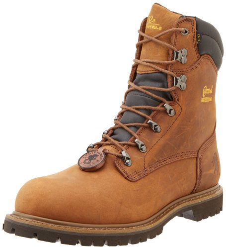【中古】【未使用・未開封品】Chippewa メンズ 8インチ 防水断熱スチールつま先 55069 レースアップブーツ US サイズ: 9 カラー: ブラウン|AJIMURA-SHOP