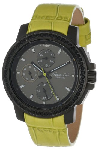 【中古】【未当て嵌める・未開封品】Kenneth Cole New York レディース Kc2808 ドレスウォッチ スポーツウォッチ 白いこと 多役立つことの文字記号盤 グリーンストラップ ウォッチ その他-靴